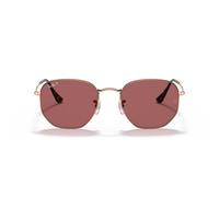 Ray-Ban HEXAGONAL 0RB3548N 9202AF polarisiert Metall Irregular Pink Gold/Pink Gold Apache 207
