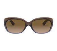 Ray-Ban JACKIE OHH 0RB4101 860/51 Kunststoff Rund Oval Braun/Braun Sonnenbrille, Sunglasses