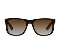 Ray-Ban JUSTIN 0RB4165 865/T5 polarisiert Kunststoff Rechteckig Havana/Havana Sonnenbrille, Sunglasses