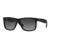 Ray-Ban Justin Original RB 4165 622 / T3 55mm Gummi schwarz/grau polarisierender Farbverlauf Gummirahmen Schwarz Grau Farbverlauf Polarisator Gummirahmen Schwarz Grau Farbverlauf Polarisator 55,