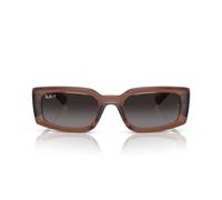 Ray-Ban KILIANE 0RB4395 6678T3 polarisiert Kunststoff Panto Transparent/Braun Sonnenbrille, Sunglasses