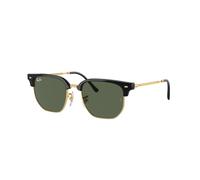 Ray-Ban JUNIOR NEW CLUBMASTER 0RJ9116S 100/71 Kunststoff Irregular Schwarz/Goldfarben Sonnenbrille, Sunglasses