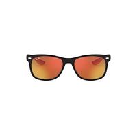 Ray-Ban Kinder Unisex Rj9052s Sonnenbrille, Schwarz (Gestell: Schwarz, Gläser: Rot Verspiegelt 100S6Q), Medium (Herstellergröße: 48)