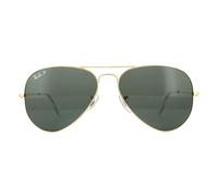 Ray-Ban AVIATOR 0RB3025 001/58 polarisiert Metall Pilot Goldfarben/Goldfarben Herren Männer Goldfarben/Goldfarben Extra Groß