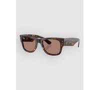 Ray-Ban Mega Wayfarer Havana Sonnenbrille light violet Gr. Uni