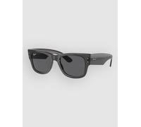 Ray-Ban Mega Wayfarer Transparent Black Sonnenbrille dark grey Gr. Uni