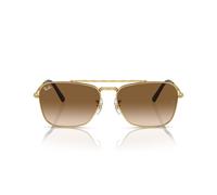 Ray-Ban Unisex Rb3636 New Caravan Sonnenbrille, Goldfarben/Transparenter Farbverlauf, Braun