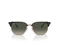 Ray-Ban New Clubmaster Gris foncé sur or rose - 51-20