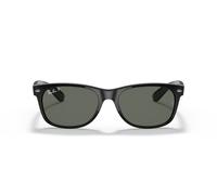 Ray-Ban NEW WAYFARER 0RB2132 901/58 polarisiert Kunststoff Eckig Schwarz/Grün Sonnenbrille, Sunglasses