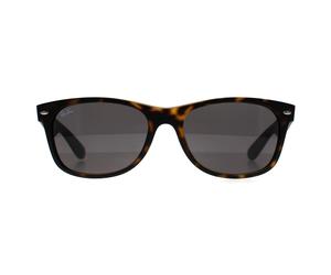 Ray-Ban New Wayfarer 2132 865/B1 matte havanna dunkelgrau Sonnenbrille Einheitsgröße