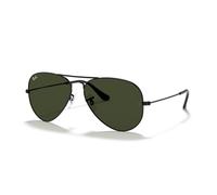Ray-Ban Original Piloten Sonnenbrille Aviator RB3025 (Rahmen: Black/Gläser: G15 Dunkel Grau-Grün)