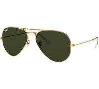 Ray-Ban Pilot Aviator Original mit Care-Kit (Gold | G15 Darkgreen, Large 58)
