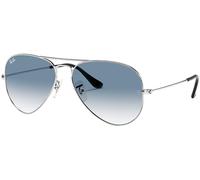 Ray-Ban Pilot Aviator Original mit Care-Kit (Silver | Light Blue, Large 58)