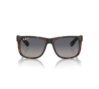 RAY-BAN Polarisierte Herren-Sonnenbrille, blaue Gläser, quadratisch, 0RB4165865/8S55, HAVANA GUMMI, 55 mm