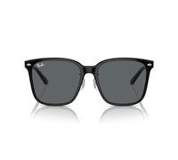 Ray-Ban Quadratische Sonnenbrille Rb2206d, Schwarz/Dunkelgrau, 57 mm