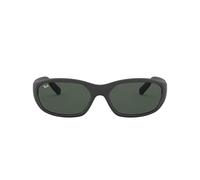 Ray-Ban Rayban Herren 0RB2016 W2578 59 Sonnenbrille, Schwarz (Matte Black/Crystal Green)