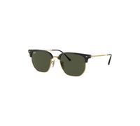 Ray-Ban New Clubmaster Sonnenbrillen Schwarz Auf Gold Fassung Grün Glas 53-20