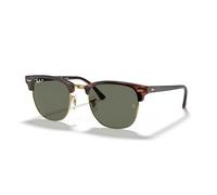 Ray-Ban Rayban Unisex-Erwachsene 0RB3016 990/58 51 Sonnenbrille, Rot (Red Havana/Crystal Green Polarized)