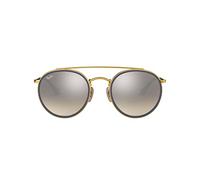 Ray-Ban Rayban Unisex-Erwachsene 0RB3647N 001/9U 51 Sonnenbrille, Gold (Gold/Gradient Brown Mirror Silver)