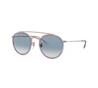 Ray-Ban 0RB3647N 90683F Metall Panto Silberfarben/Transparent Sonnenbrille, Sunglasses Silberfarben/Transparent Mittel