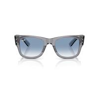 Ray-Ban RB 0840S 68463F 51 Mega Wayfarer Unisex Square Clear Grey Bone Sonnenbrille