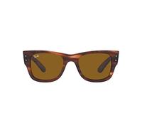 Ray-Ban Mega Wayfarer Sonnenbrillen Havana Gestreift Fassung Braun Glas 51-21