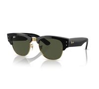 Ray-Ban RB0316S Mega Clubmaster Schwarz auf Arista (901/31) - 53 mm, Schwarz/G, 53/21/145