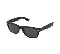 Ray-Ban New Wayfarer 0RB2132 622/58 polarisiert Kunststoff Eckig Schwarz/Schwarz Sonnenbrille, Sunglasses Schwarz/Schwarz Mittel
