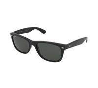 Ray-Ban RB2132 New Wayfarer Sonnenbrille, Gr. 52mm (Gestell: schwarz, Gläser: kristall grün polarisiert)