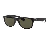 Ray Ban - RB2132 New Wayfarer Classic Mat Rubber Black Green G-15 - 58 - Sonnenbrille Noir 58