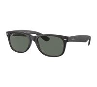 Ray Ban - RB2132 New Wayfarer Classic Matte Rubber Black Polar Green - 55 - Sonnenbrille Noir 55