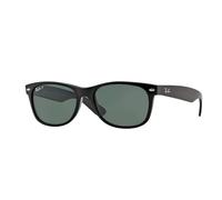 Ray-Ban Herren Sonnenbrille - NEW WAYFARER - RB2132 - 901/58 - 52mm - Schwarz, Rechteck, polarisiert, polarized