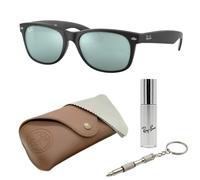 Ray-Ban RB2132 Wayfarer Flash-Sonnenbrille mit quadratischem Brillen-Set, hohe Stegpassform, quadratische Sonnenbrille