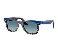 Ray Ban - RB2240 Wayfarer Street Neat Polished Bleu Orange Grey Gradient Blue - 50 - Sonnenbrille Bleu 50