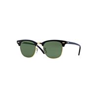 Ray Ban RB3016 Clubmaster Classic, Herren Sonnenbrille, schwarz, gold