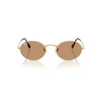 Ray-Ban Rb3547 Oval-Sonnenbrille, Unisex, Gold / Braun, 51 mm