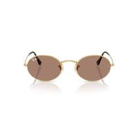 Ray - Ban Unisex RB3547 OVAL 001/1A Gläser SONNENBRILLEN Metall Gold Violett Rund Normal