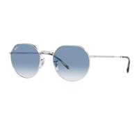 Ray Ban - RB3565 Jack Polished Silver Blue - 53 - Sonnenbrille Bleu 53