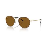 Ray-Ban Rb3565 Jack Round Sonnenbrille, Matte Havana auf mattem Gold/Braun, 53 mm