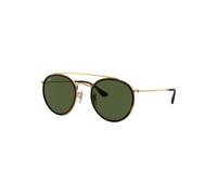 Ray-Ban RB3647N 001 Round Double Bridge Sonnenbrille