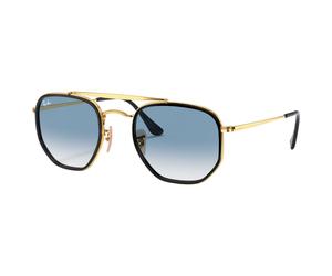 Ray Ban - RB3648M Marshal II Polished Gold Gradient Light Blue - 52 - Sonnenbrille Bleu 52
