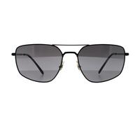 Ray-Ban RB3666 002/K3 poliert schwarz silber polarisierte Sonnenbrille Einheitsgröße