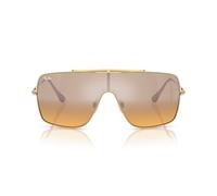 Ray-Ban Rb3697m Scuderia Ferrari Collection Quadratische Sonnenbrille, Gold/Orange, verspiegelt, silberner Farbverlauf, 35 mm