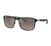 Ray Ban - RB3721 Polished Black Chromance Grey - 59 - Sonnenbrille Noir 59
