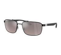 Ray Ban - RB3737 Polished Black Chromance Grey Polar - 60 - Sonnenbrille Noir 60