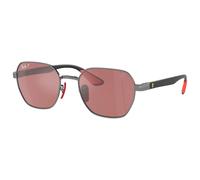 Ray Ban - RB3794M Scuderia Ferrari Collection Polished Gunmetal Chromance Violet Silver Polar - 54 - Sonnenbrille Violet 54