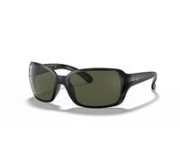 Ray-Ban RB4068 Black/Crystal Green G15 Sunglasses (RB4068-601-60-17-130)