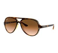 Ray Ban - RB4125 Cats 5000 Classic Polished Light Havana Gradient Light Brown - 59 - Sonnenbrille Marron 59