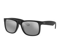 Ray-Ban JUSTIN 0RB4165 622/6G Kunststoff Rechteckig Schwarz/Schwarz Sonnenbrille, Sunglasses Schwarz/Schwarz Mittel