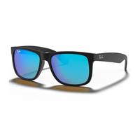 Ray Ban - RB4165 Justin Color Mix Matte Rubber Black Mirror Blue - 54 - Sonnenbrille Noir 54